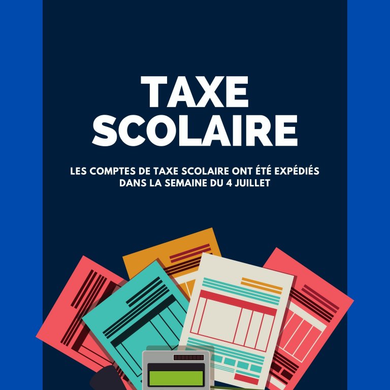 Taxe scolaire 2022-2023